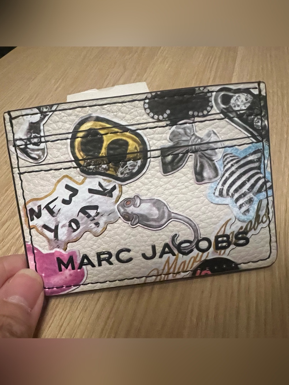 MARC JACOBS White Multi Graphic Card Holder